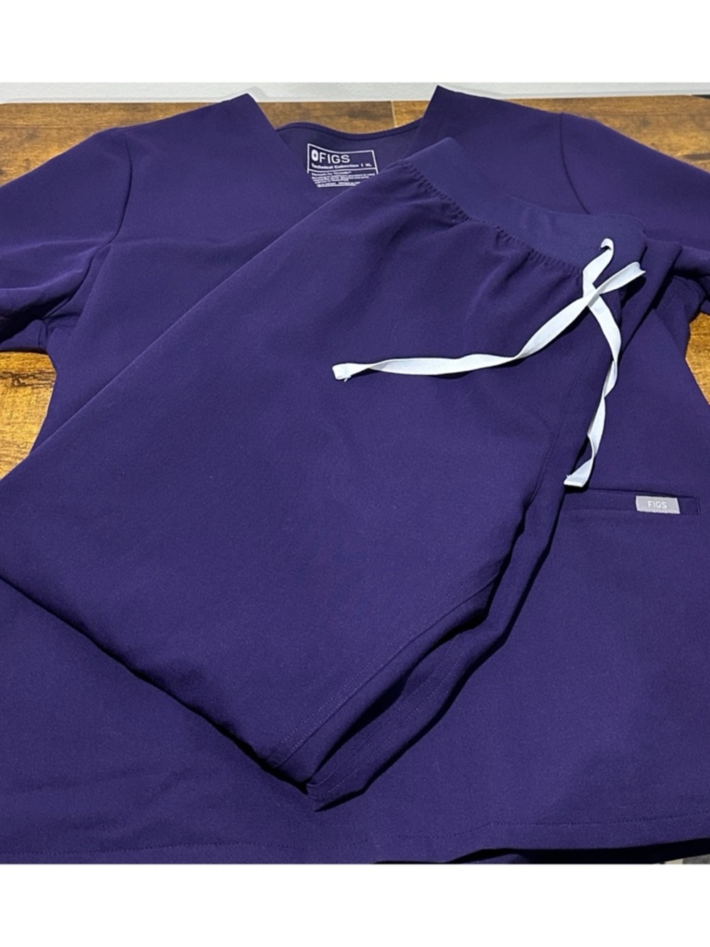 Figs SET High Waisted Livingston Pants XL and Catarina Top XXL